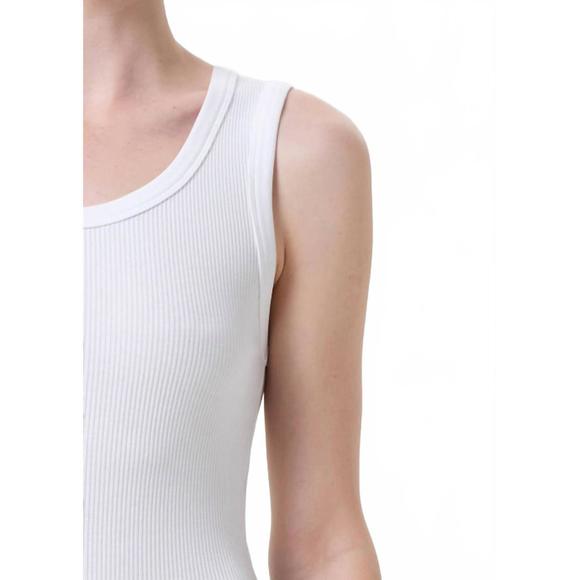NEW AGOLDE poppy tank top in white - Picture 5 of 5